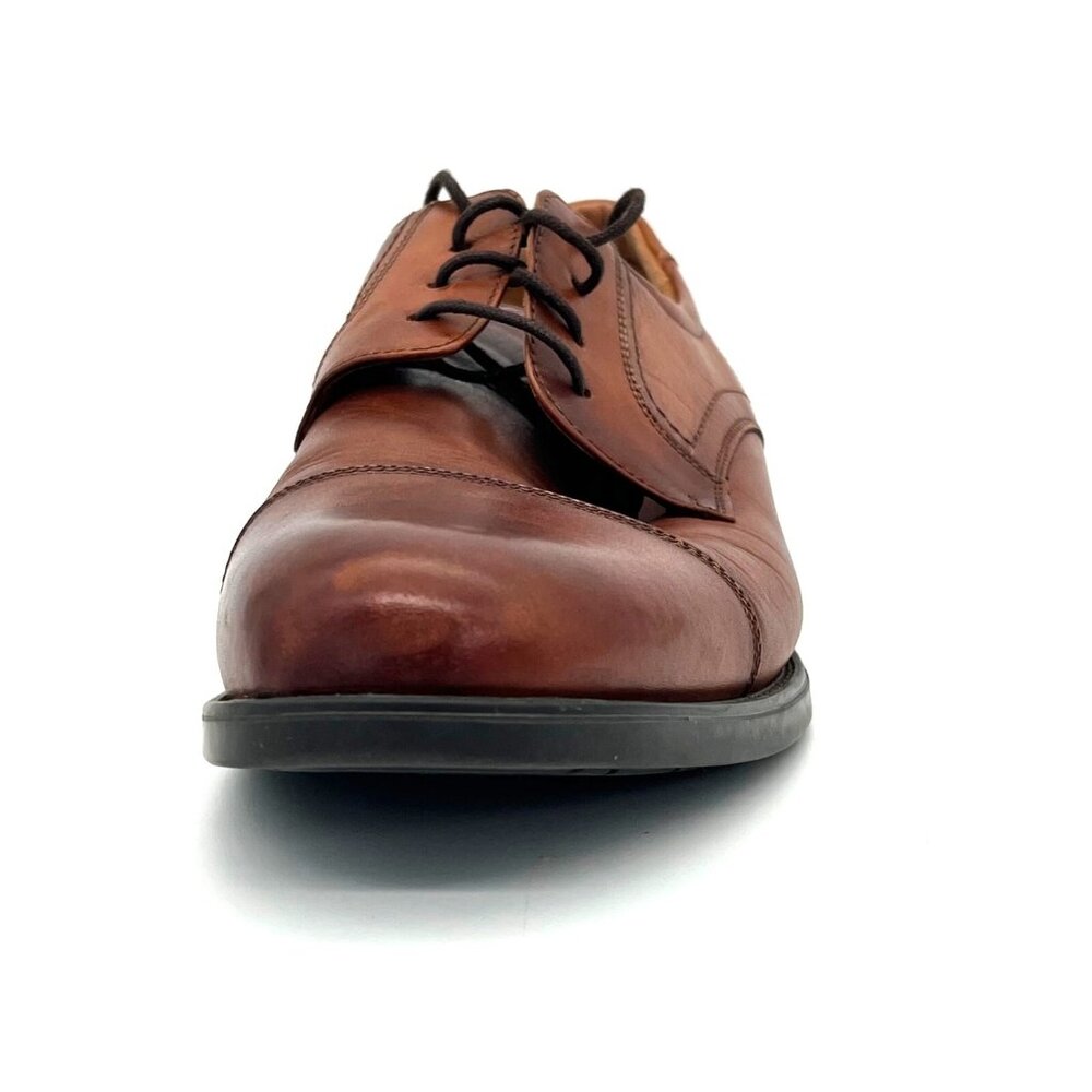 Florsheim Brown Leather Mens Dress Shoes Size 12D Comfortech Ortholite Sole - Picture 13 of 16